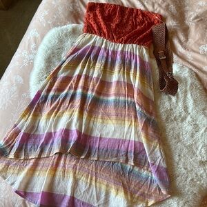 Like new strapless cowgirl dress *bogo*